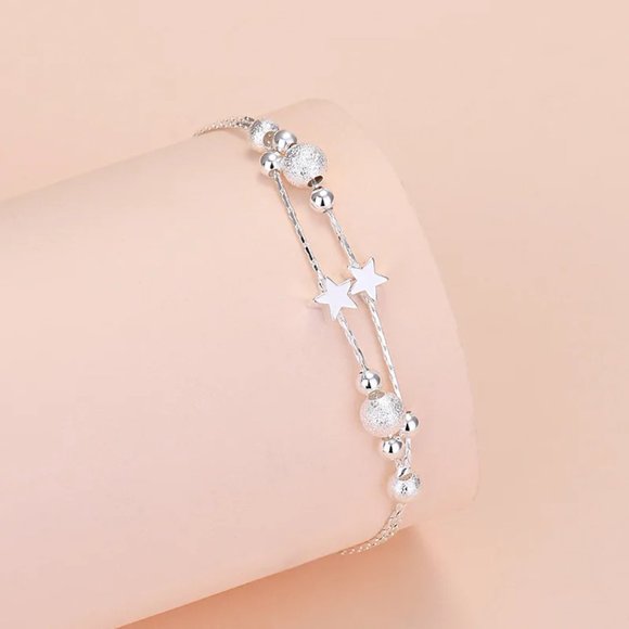 💎 Luxury 925 Sterling Silver Necklace Earrings Bracelet Ring Adjustable Trendy - Picture 5 of 13